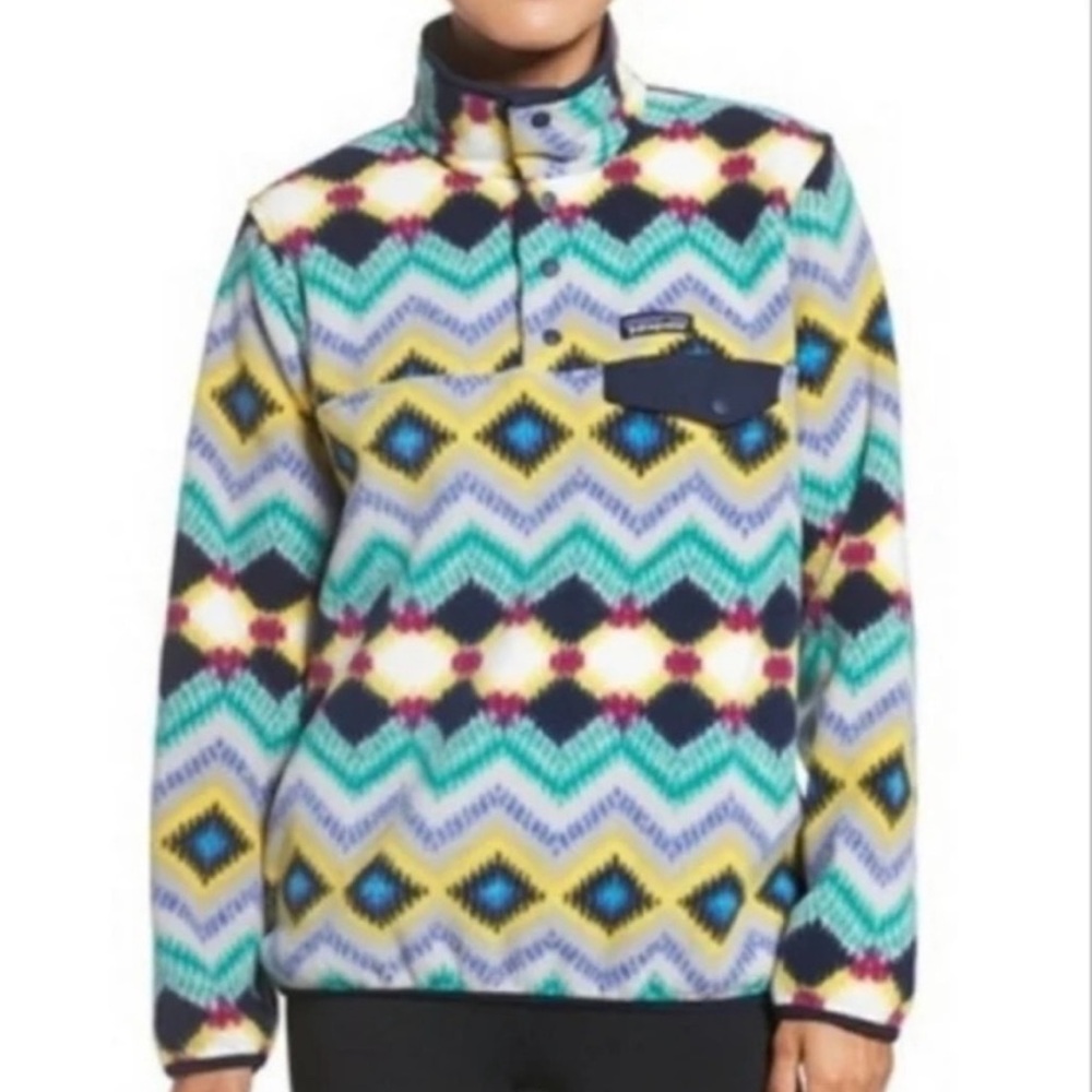 Patagonia Synchilla Blue Timber Twist Fleece Pullover S